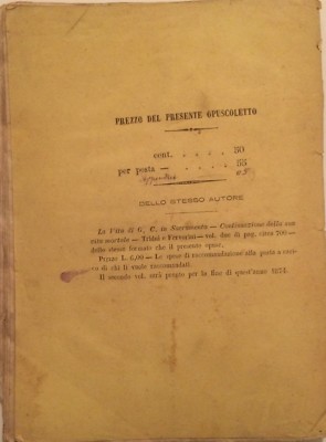 Stefano Apicella, Ai Confessori. Scafati, Tipografia Pompeiana, 1874