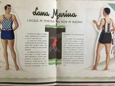 Lanificio Marzotto Valdagno: Moda, Abbigliamento Femminile, Lana, Sport E Costumi, 1932