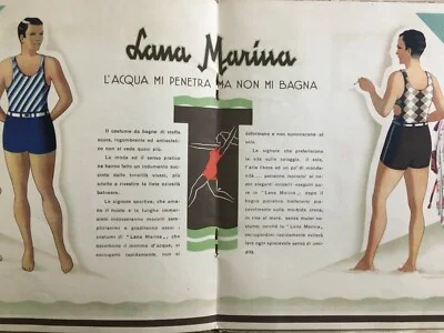 Lanificio Marzotto Valdagno: Moda, Abbigliamento Femminile, Lana, Sport e Costumi, 1932