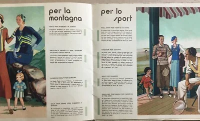 Lanificio Marzotto Valdagno: Moda, Abbigliamento Femminile, Lana, Sport e Costumi, 1932