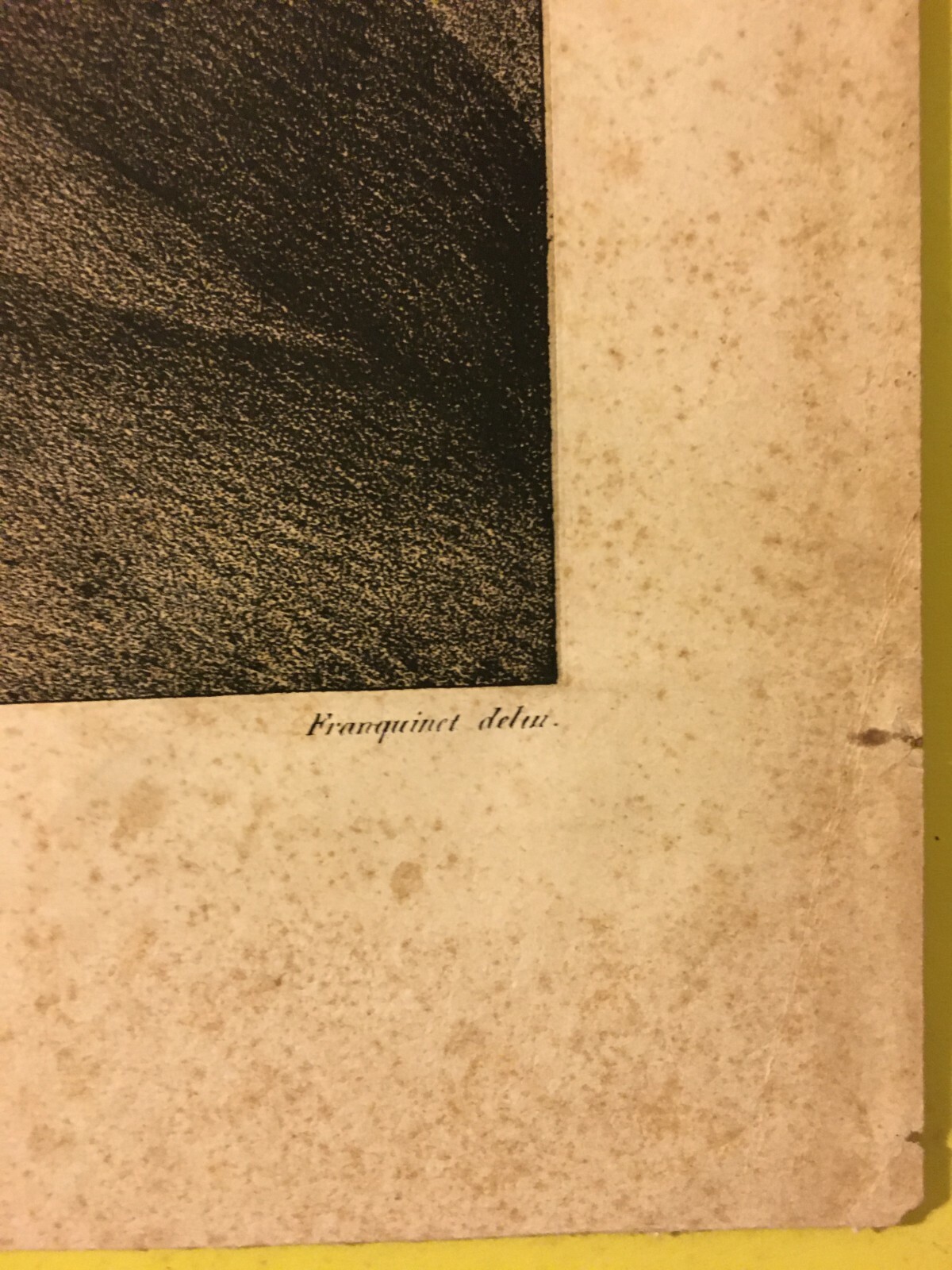 Ritratto Di Frate, Artisti Mengs E Franquinet, Incisione Litografica Antica