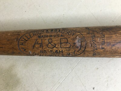 Mazza Da Baseball Da Collezione In Legno Marcata Louisville, Stati Uniti