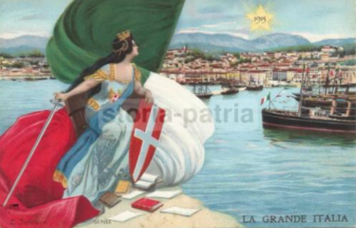 Militaria, Grande Guerra, Tricolore, Friuli, Marineria, Navi Nel Porto, 1915, Songia