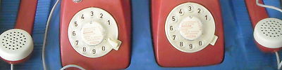 Vecchio Gioco Per Bambini: Telefonia, Coppia Di Telefoni Giocattolo Ingap d'Epoca