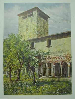Chiostro Di Voltorre, Varese. Veduta Decorativa Di Carlo Ferrario