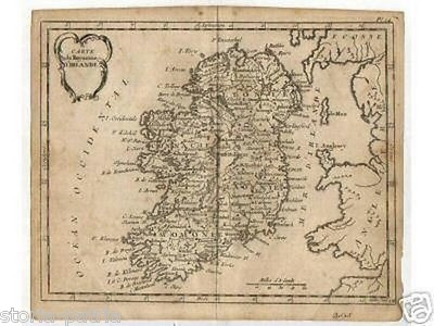 Irlanda: Antica Cartografia Del '700