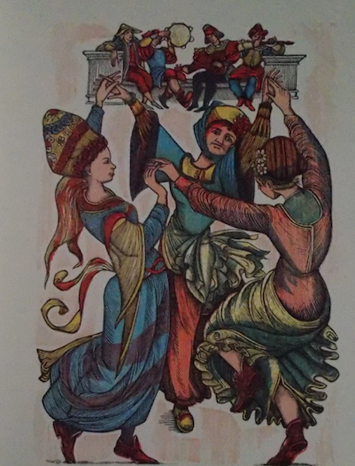 Mario Gambedotti: Illustrazione Popolare Medievaleggiante, Danza E Musica