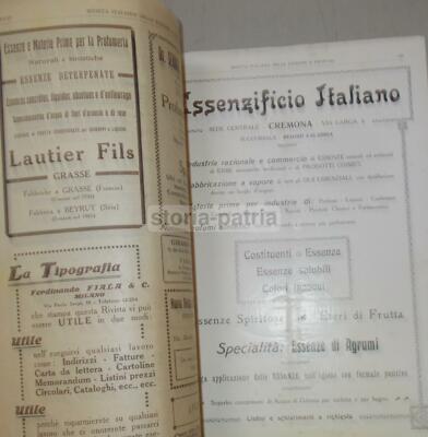 Rivista Italiana Delle Essenze E Profumi, Milano, Luglio 1921