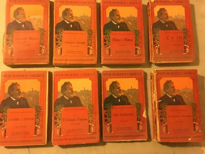 Letteratura Italiana: Giosuè Carducci, Raccolta Di Opere (36 Volumi), Bologna