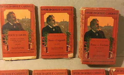 Letteratura Italiana: Giosuè Carducci, Raccolta Di Opere (36 Volumi), Bologna