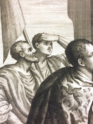 Apparizione Della Madonna, Incisione Di Antonio Lorenzini Da Palma Il Vecchio