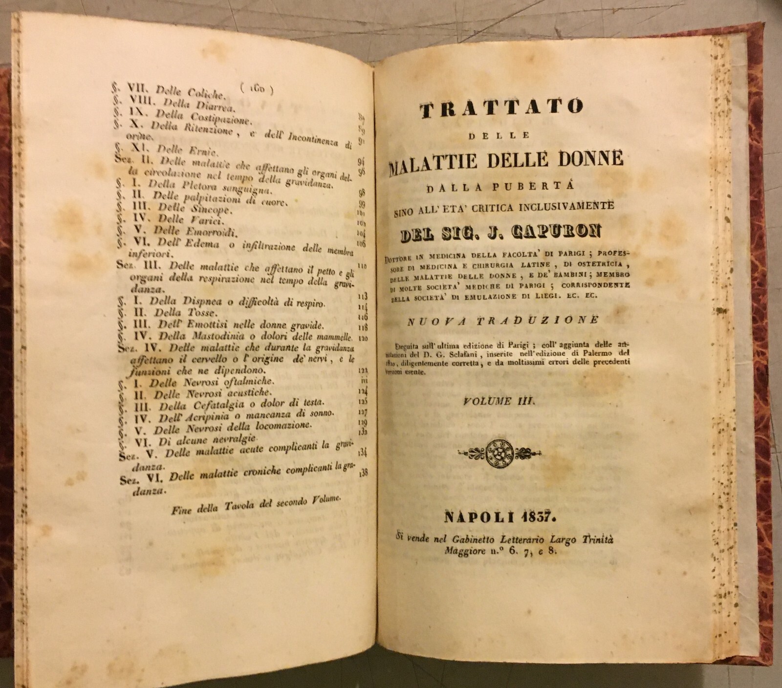 Medicina: Ginecologia, Ostetricia E Malattie Delle Donne (1837)