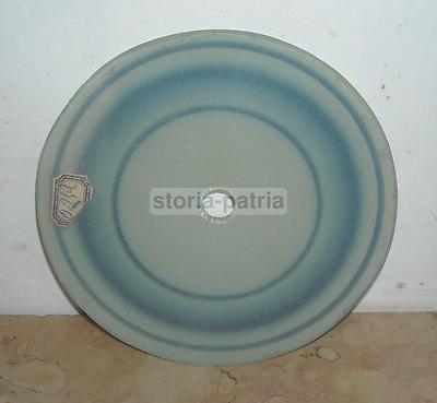Vetro Piatto Decorativo Per Lampada Con Motivi Azzurri