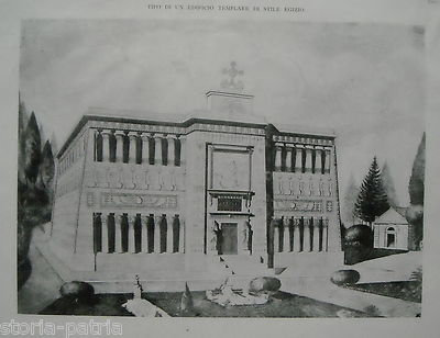 Ingegneria E Architettura: Progetto Per Edificio Templare In Stile Egizio Di Achille Stella