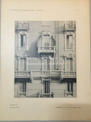 Arte, Architettura, Ingegneria, Edilizia A Milano: Palazzo Milanese Dell'Ing. Comini, Primo '900