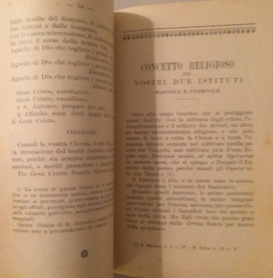 Orfanotrofi Antoniani: Puglia, Oria, Calabria, Messina. S. Antonio Di Padova, 1930