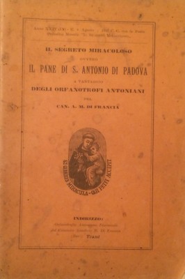 Orfanotrofi Antoniani: Puglia, Oria, Calabria, Messina. S. Antonio Di Padova, 1930