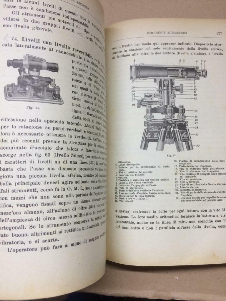 Topografia, Ingegneria, Altimetria, Celerimensura, Sondrio, Isolato, Isola Cardea, 1937