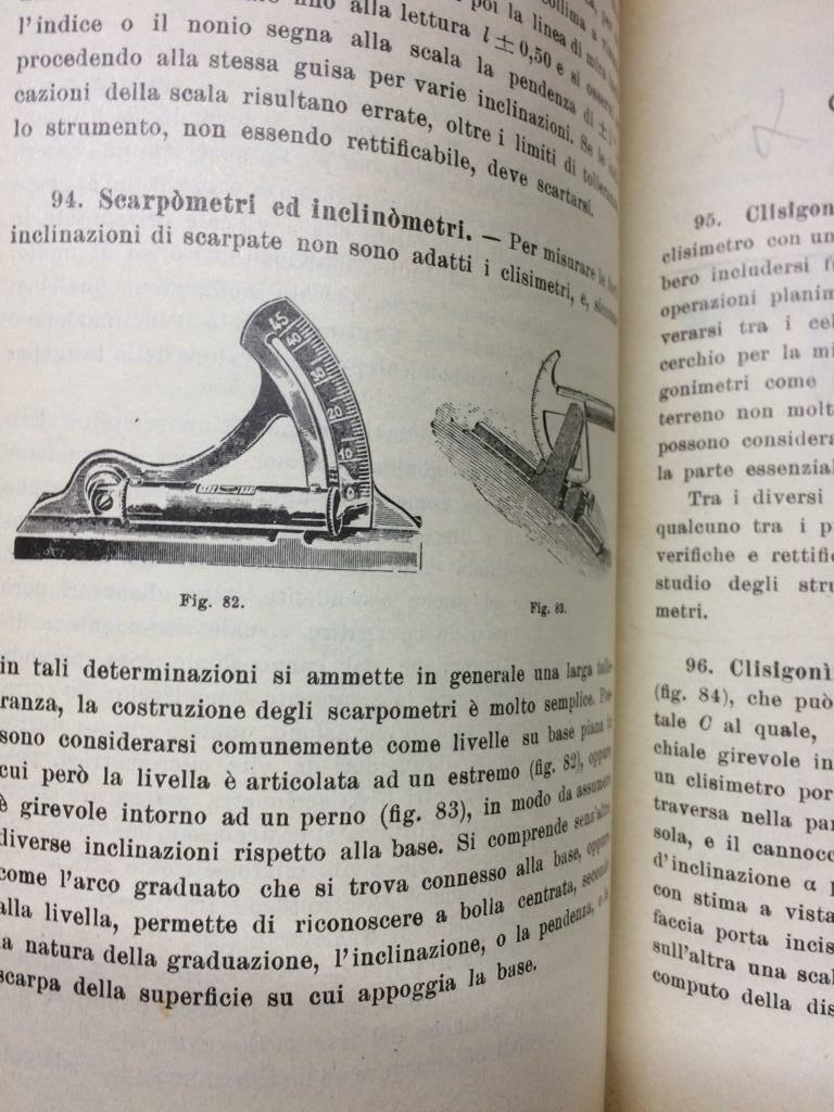 Topografia, Ingegneria, Altimetria, Celerimensura, Sondrio, Isolato, Isola Cardea, 1937