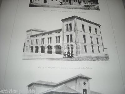 Architettura Moderna, Esposizione Torino 1890: Scuola Pastori In Orzivecchi, Brescia