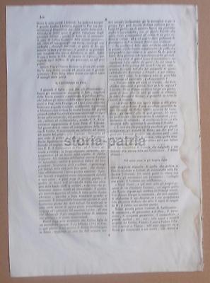 Ritratto Di Galileo Galilei: Opera Scultorea Monumentale, Incisione Del 1840