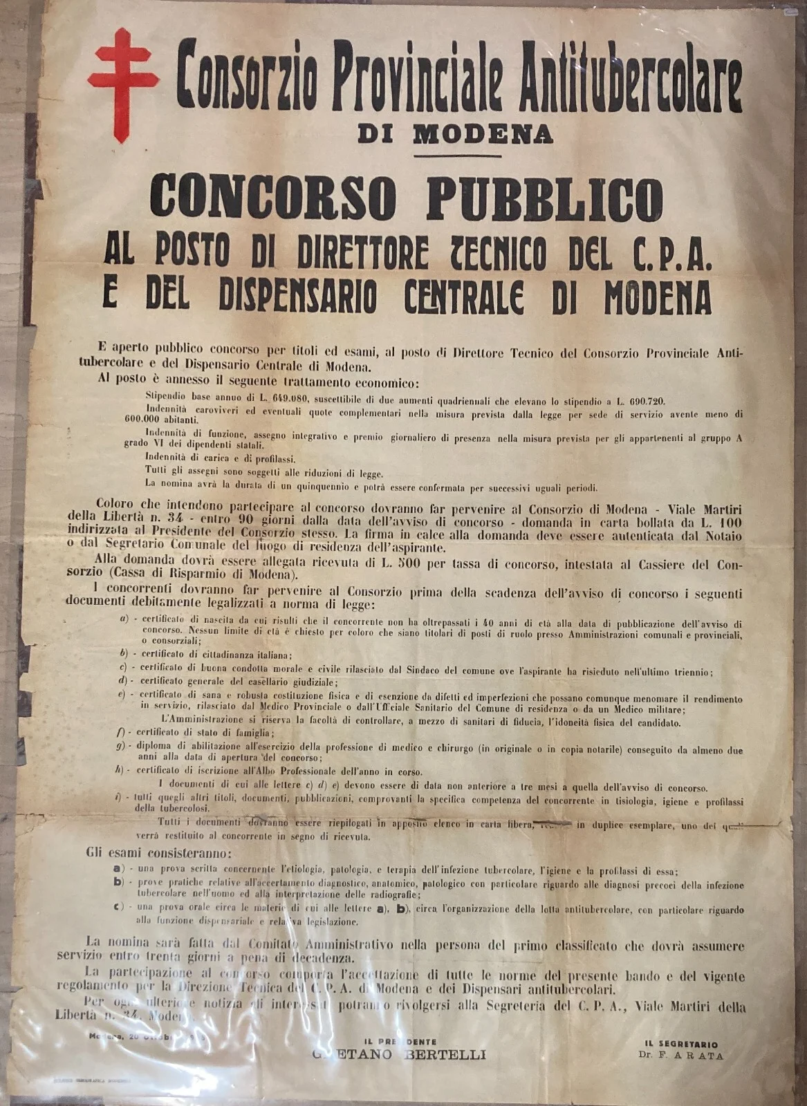 Medicine, Tuberculosis, Anti-Tuberculosis Consortium, Large Period Poster, Modena
