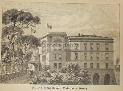 Roma, Veduta Architettonica Dell'Istituto Archeologico Tedesco