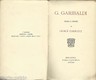 Giosuè Carducci, G. Garibaldi: Versi E Prose. Bologna, Zanichelli, 1882
