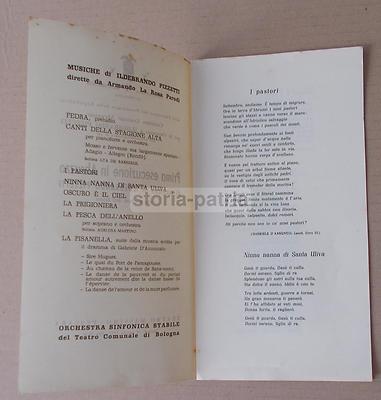 Abruzzo, Pescara, Musica E Teatro: Onoranze A Pizzetti, Folklore, La Rosa Parodi, 1957
