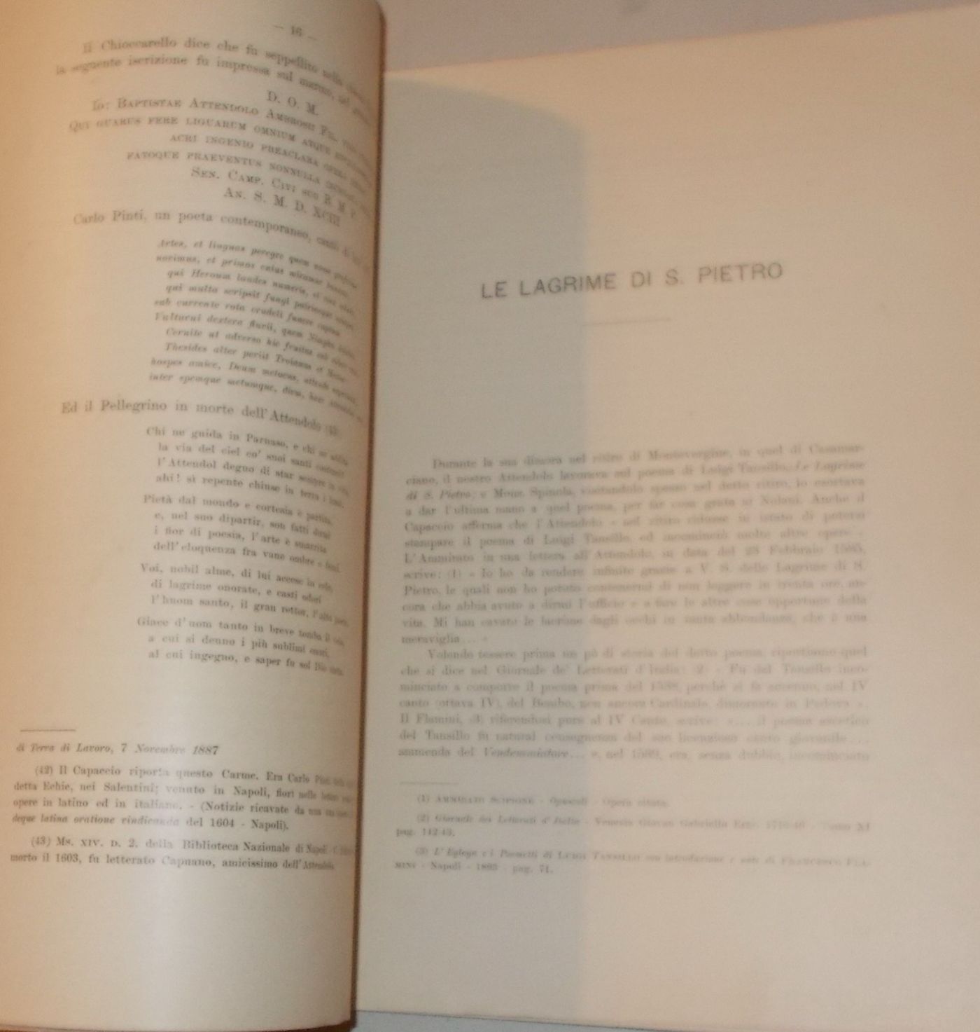 Paolo Roseti, Giov. Battista Attendolo Da Capua: Contributo Alla Storia Letteraria Del Secolo XVI
