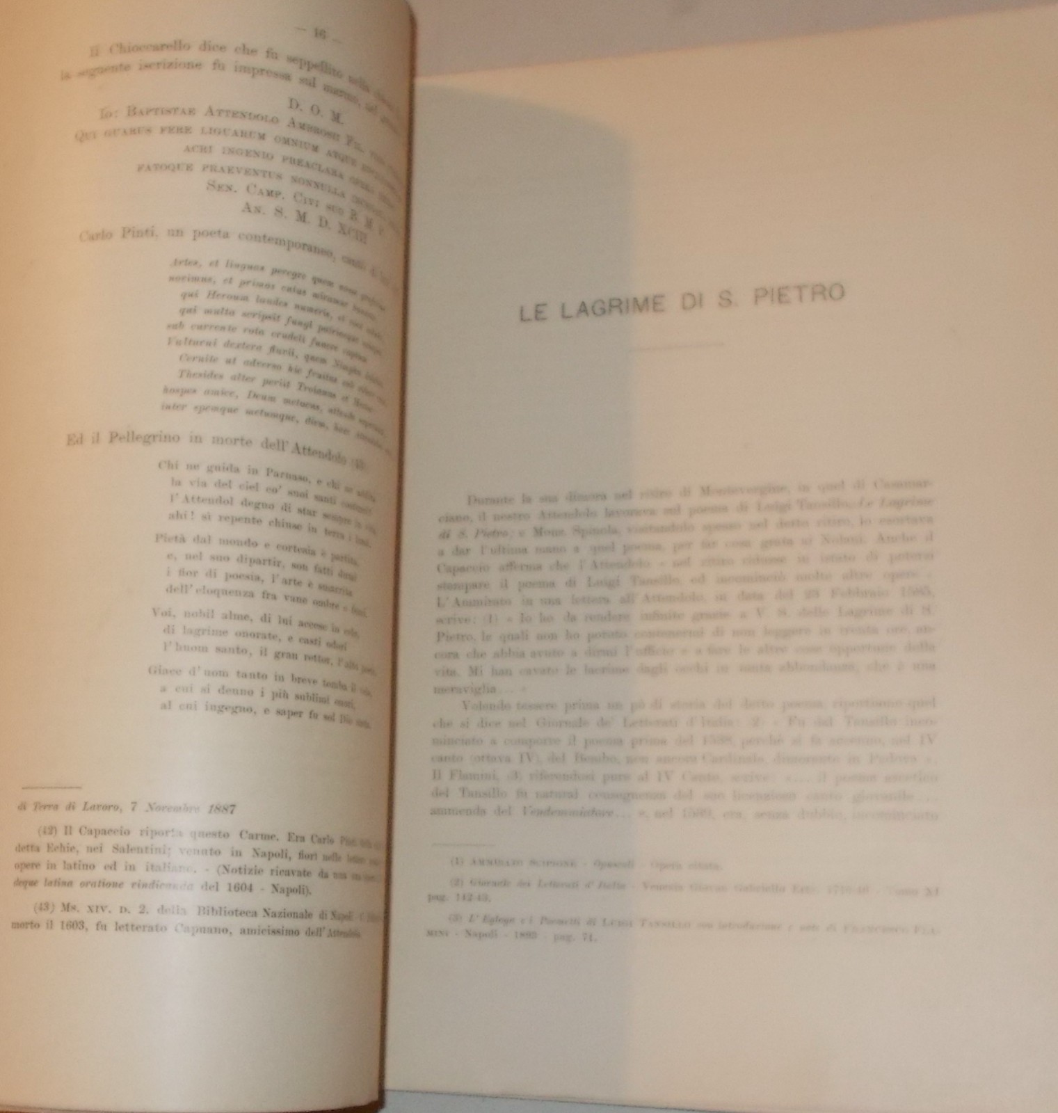Paolo Roseti, Giov. Battista Attendolo Da Capua: Contributo Alla Storia Letteraria Del Secolo XVI