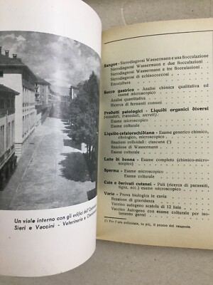 Medicina Farmaceutica: Catalogo Pubblicitario Istituto Sieroterapico Belfanti, 1947