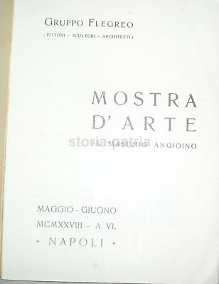 Arte Del Novecento, Napoli, 1928, Raro Catalogo Mostra Gruppo Flegreo