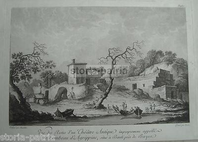 Napoli, Baia, Antico Teatro, Veduta Animata, Varin, Chastelet