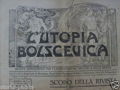 L'Utopia Bolscevica: Rivista Quindicinale (n. 1, 1920)