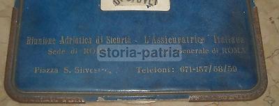 Assicurazioni   Assicuratrice Italiana Roma   Inusuale Cartello Datario   Araldica