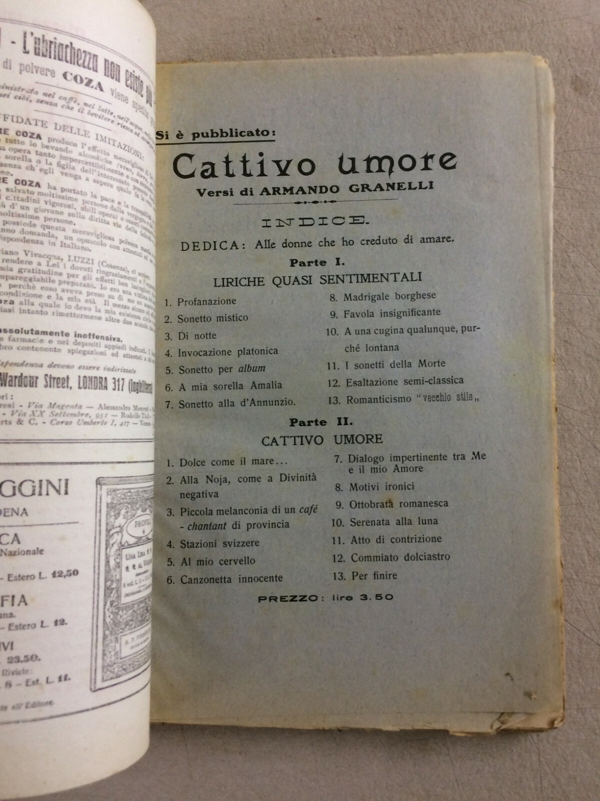 La Vita Letteraria, 1911: Rassegna Mensile   Abruzzo, Lanciano, d'Annunzio