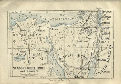 Ebraica: Viaggio Degli Ebrei Nel Deserto, Egitto, Bocche Del Nilo, Arabia, Mar Rosso, Memfi, Sinai