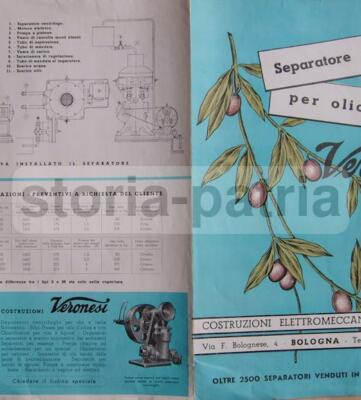 Frantoio Oleario: Separatore Centrifugo Per Olio, Pubblicità Veronesi