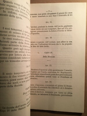 Alessandria: Società Del Casino   Regolamento Soci, Feste, Maggiordomo. Raro, 1868