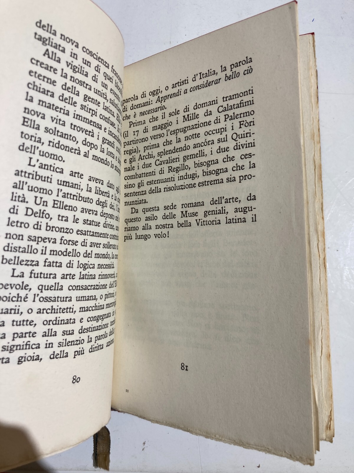 d'Annunzio: Orazioni, Messaggi E Arringhe I Mille, Risorgimento, Genova E Dalmazia (1933)
