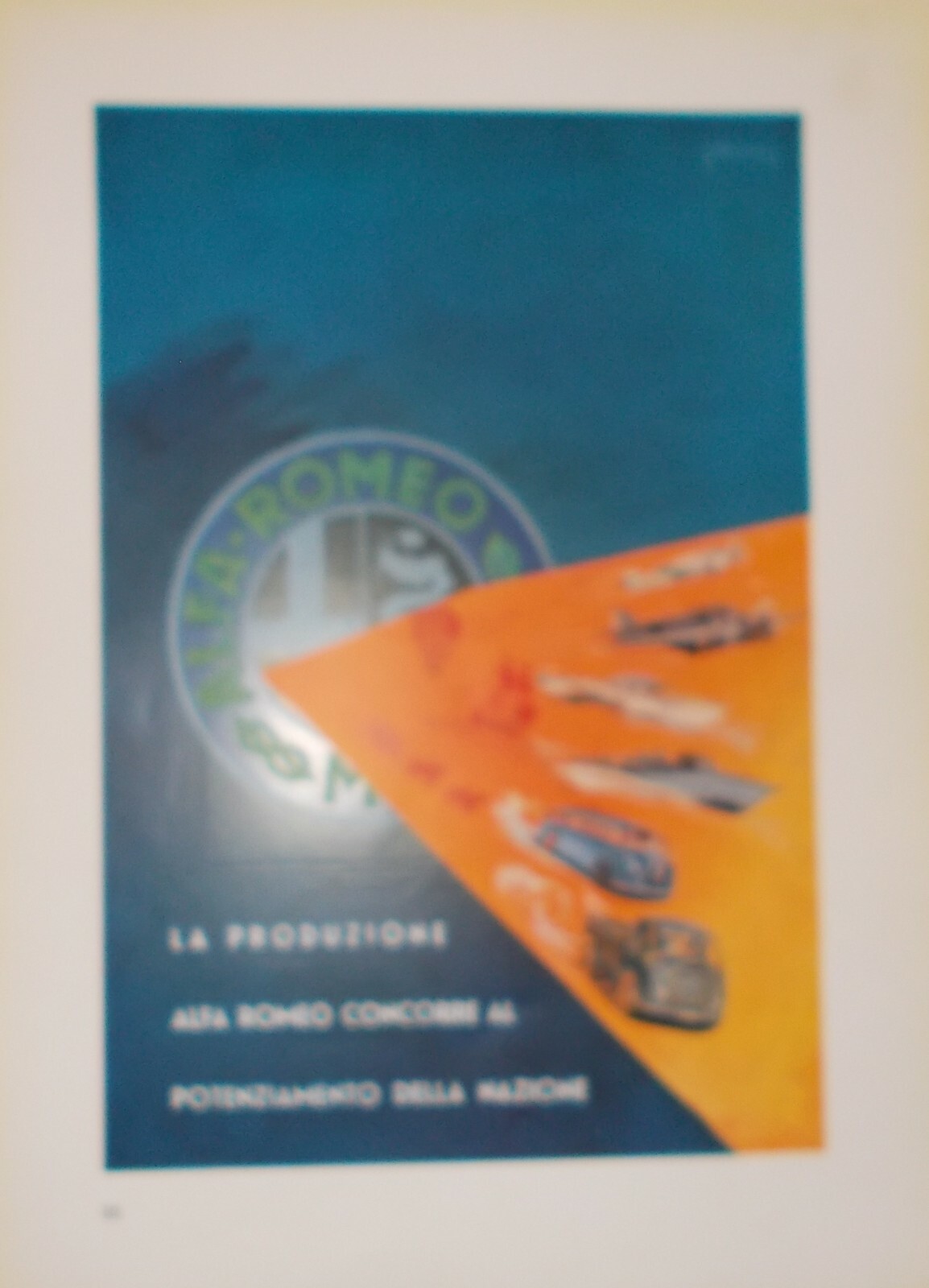 Grafica Pubblicitaria Alfa Romeo Ed ENIT, Stampa 1941