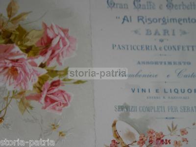 Puglia, Bari: Caffè, Sorbetteria, Pasticceria, Confetti, Vini E Liquori "Al Risorgimento"