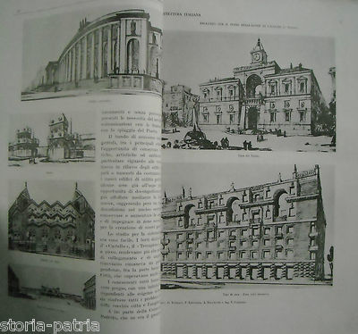 Architettura, Ingegneria, Sardegna, Cagliari: Piano Regolatore, Torino, Genova, 1931