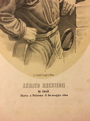 Enrico Rechiedei Di Salò: Ritratto Litografico Dei Fratelli Terzaghi
