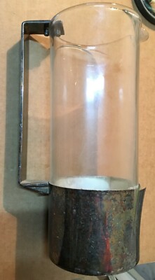 Caraffa In Vetro E Metallo Argentato Cenacchi (Molinelle), Design Anni '70