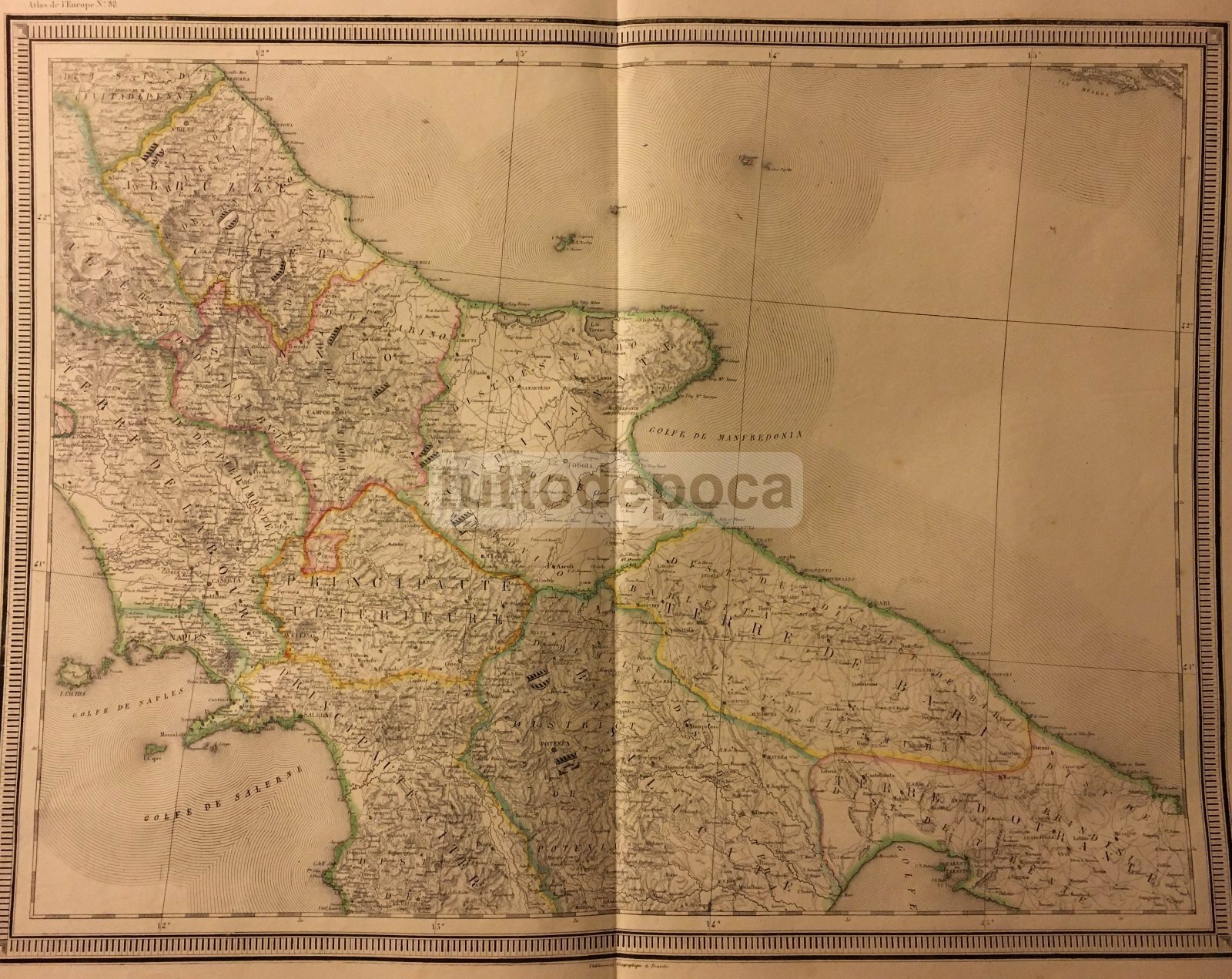 Grande Cartografia Antica Del Meridione d'Italia (Puglia, Basilicata, Campania, Abruzzo, Molise)