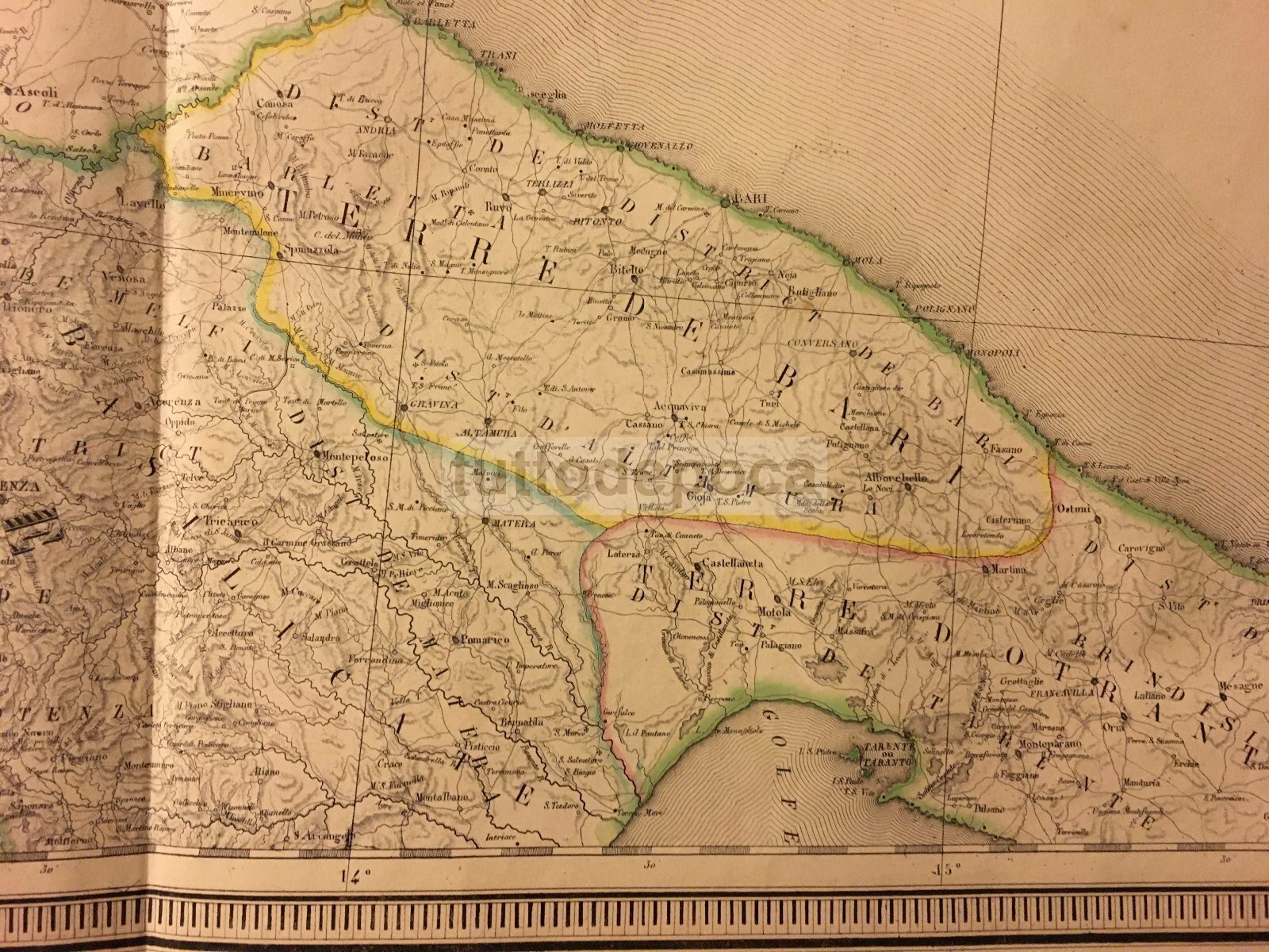 Grande Cartografia Antica Del Meridione d'Italia (Puglia, Basilicata, Campania, Abruzzo, Molise)