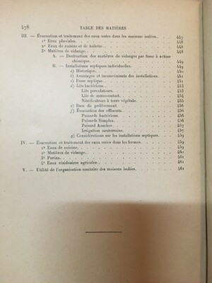 Idraulica, Rifiuti Liquidi Ed Evacuazione. Mondon, Assainissement Général, 1934