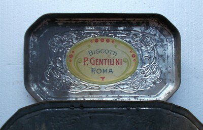Dolciaria, Biscotti, Roma, Biscottificio Gentilini, Scatola Pubblicitaria Decorativa